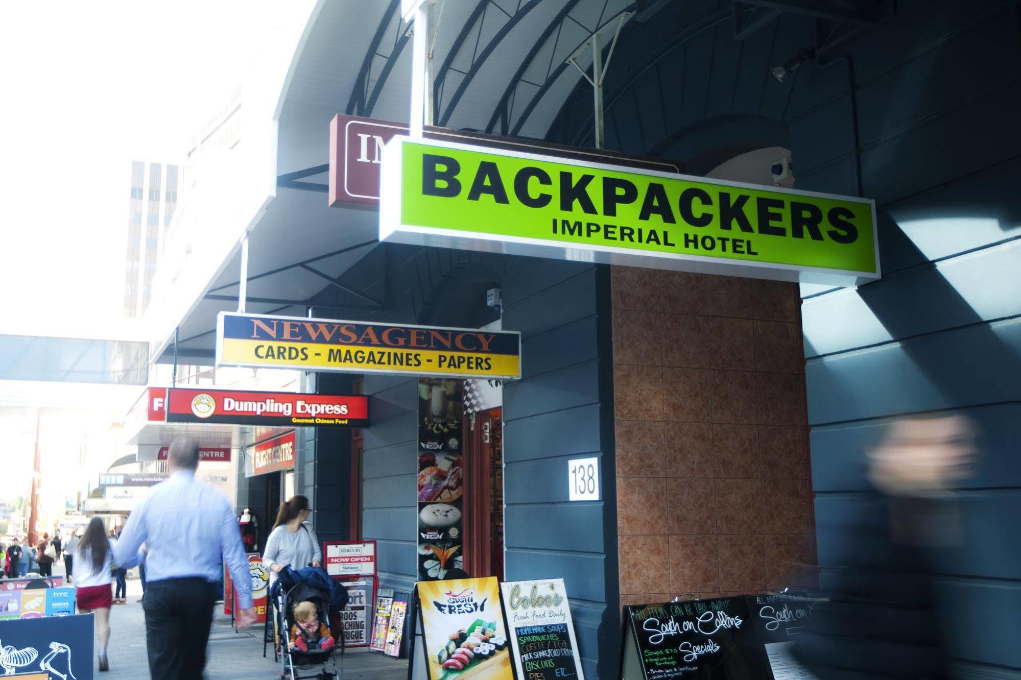Backpackers Imperial Hotel Hobart Bagian luar foto